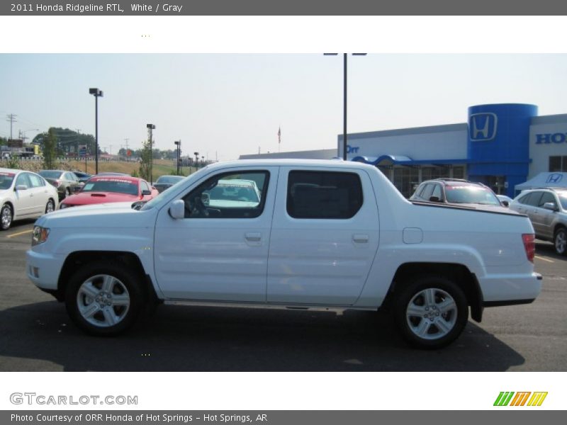 White / Gray 2011 Honda Ridgeline RTL