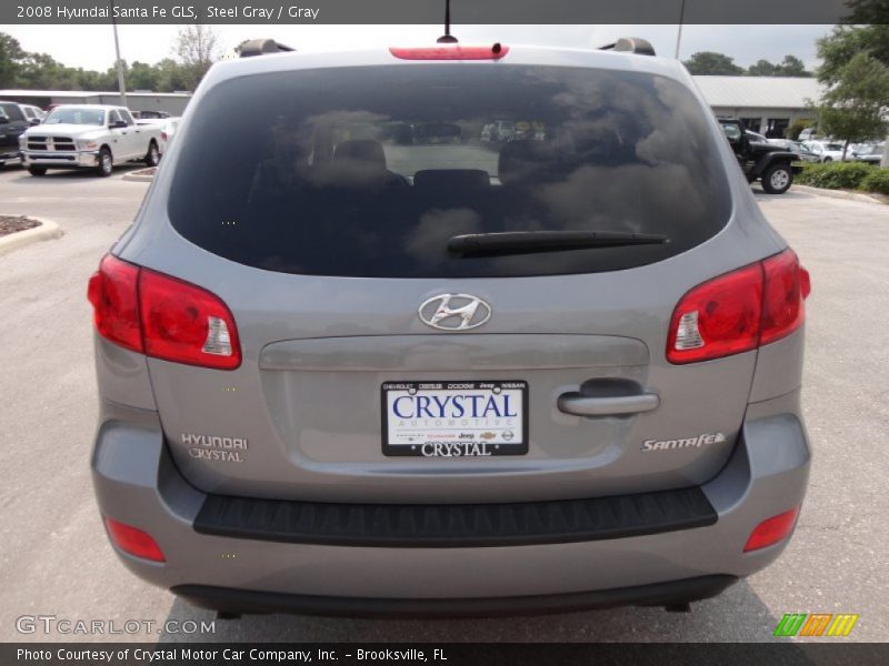 Steel Gray / Gray 2008 Hyundai Santa Fe GLS