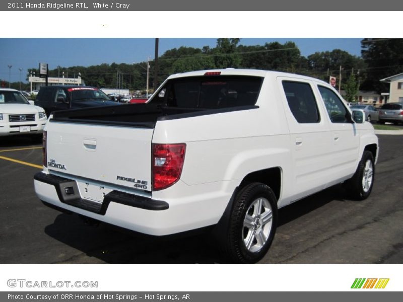 White / Gray 2011 Honda Ridgeline RTL