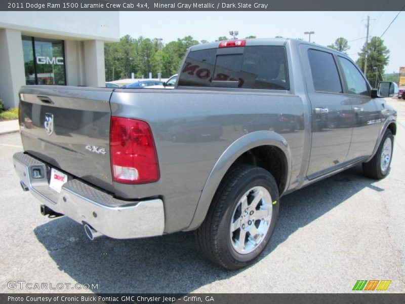 Mineral Gray Metallic / Dark Slate Gray 2011 Dodge Ram 1500 Laramie Crew Cab 4x4