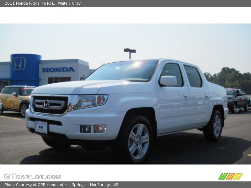 White / Gray 2011 Honda Ridgeline RTL