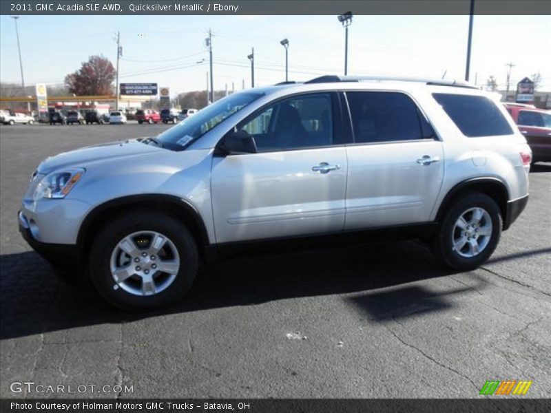 Quicksilver Metallic / Ebony 2011 GMC Acadia SLE AWD