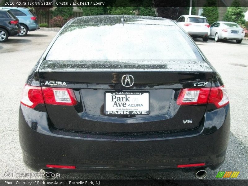 Crystal Black Pearl / Ebony 2010 Acura TSX V6 Sedan