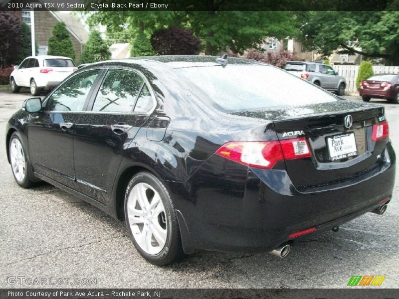 Crystal Black Pearl / Ebony 2010 Acura TSX V6 Sedan