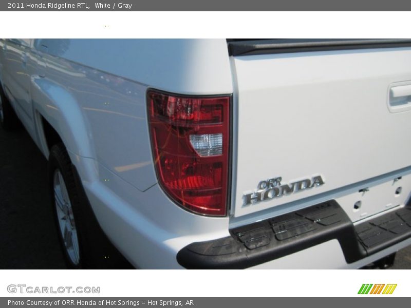 White / Gray 2011 Honda Ridgeline RTL