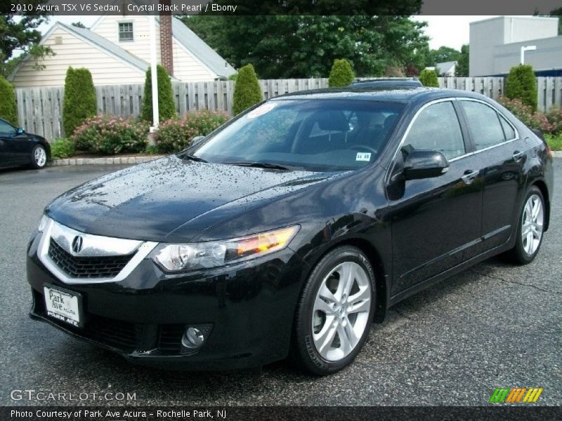 Crystal Black Pearl / Ebony 2010 Acura TSX V6 Sedan