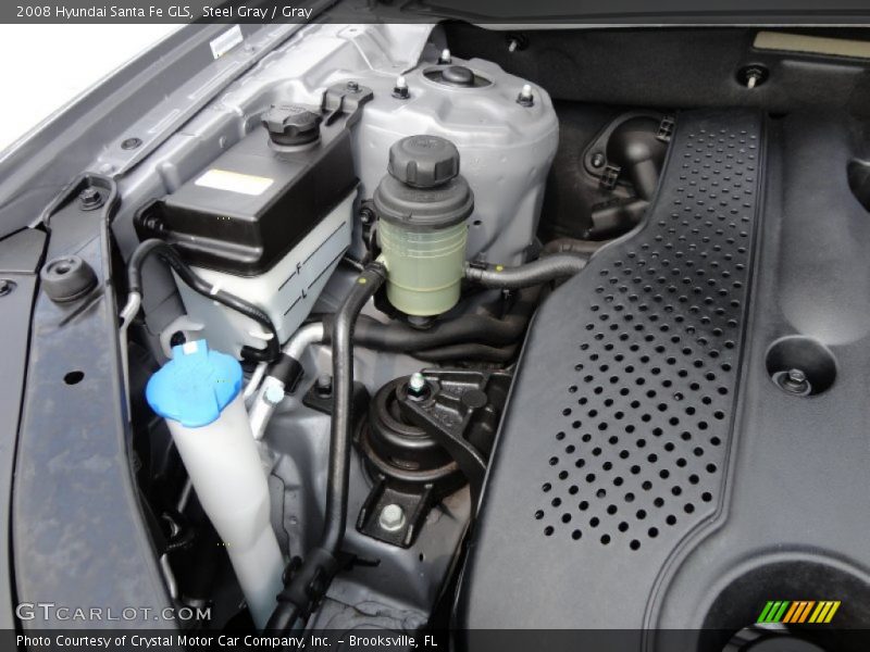 Steel Gray / Gray 2008 Hyundai Santa Fe GLS