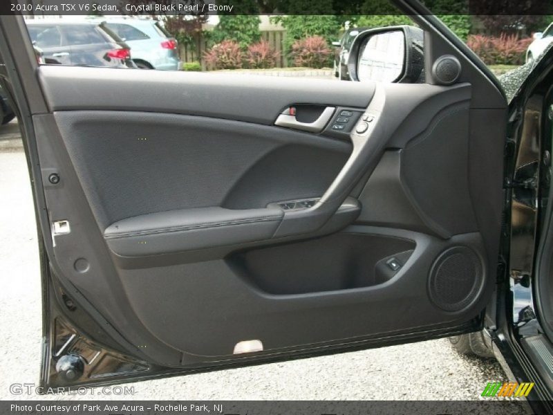 Crystal Black Pearl / Ebony 2010 Acura TSX V6 Sedan