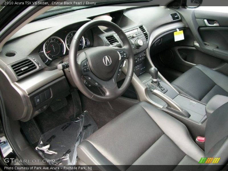 Ebony Interior - 2010 TSX V6 Sedan 