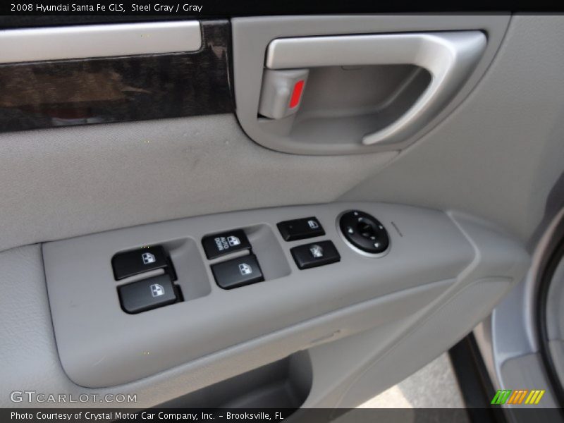 Steel Gray / Gray 2008 Hyundai Santa Fe GLS