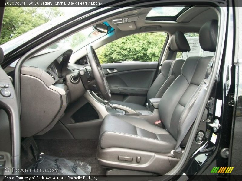  2010 TSX V6 Sedan Ebony Interior