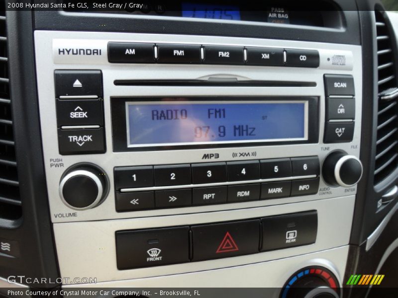 Steel Gray / Gray 2008 Hyundai Santa Fe GLS