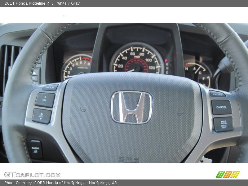 White / Gray 2011 Honda Ridgeline RTL