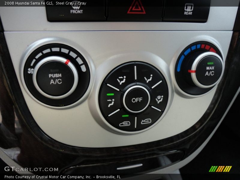 Steel Gray / Gray 2008 Hyundai Santa Fe GLS