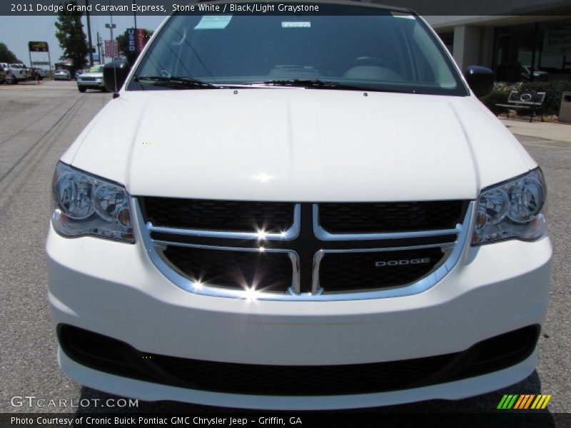 Stone White / Black/Light Graystone 2011 Dodge Grand Caravan Express
