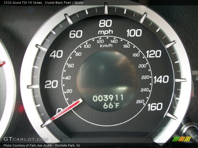 Crystal Black Pearl / Ebony 2010 Acura TSX V6 Sedan