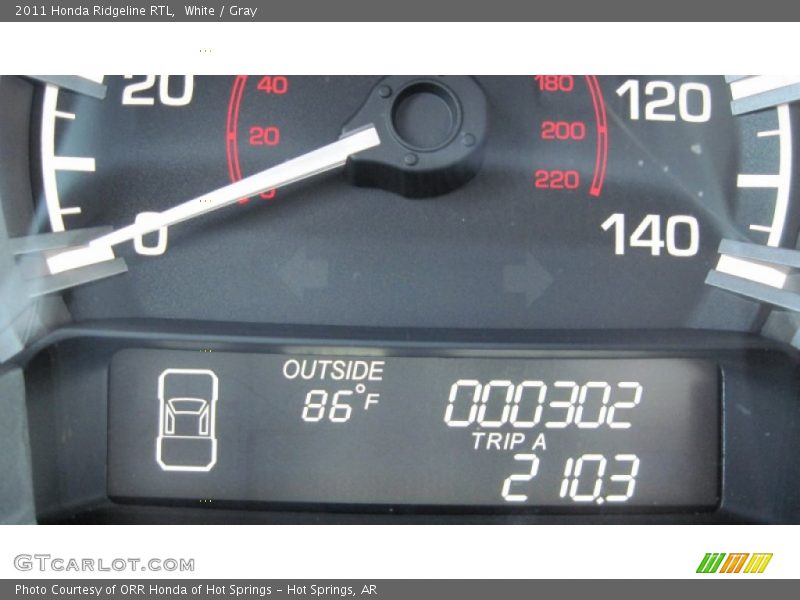 White / Gray 2011 Honda Ridgeline RTL