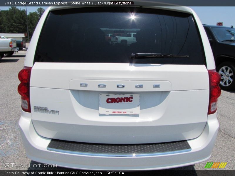 Stone White / Black/Light Graystone 2011 Dodge Grand Caravan Express