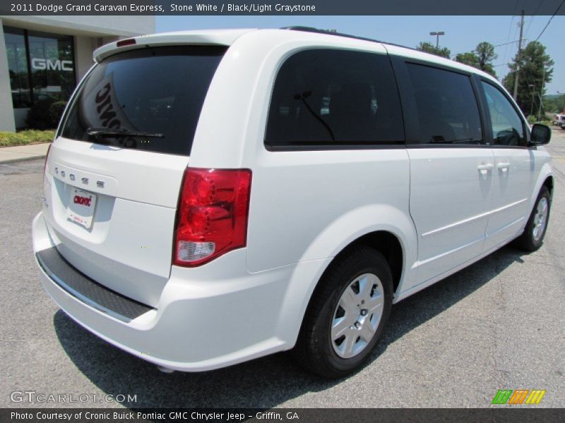 Stone White / Black/Light Graystone 2011 Dodge Grand Caravan Express