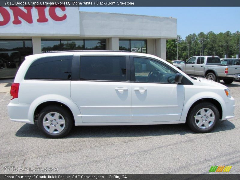 Stone White / Black/Light Graystone 2011 Dodge Grand Caravan Express