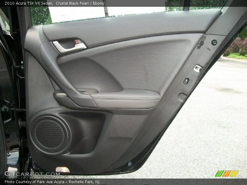 Crystal Black Pearl / Ebony 2010 Acura TSX V6 Sedan