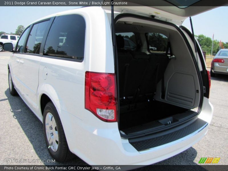 Stone White / Black/Light Graystone 2011 Dodge Grand Caravan Express