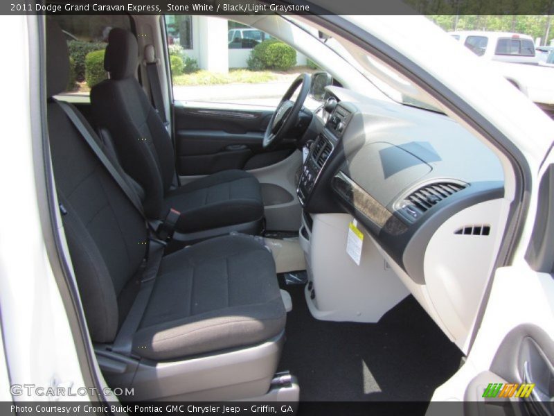 Stone White / Black/Light Graystone 2011 Dodge Grand Caravan Express