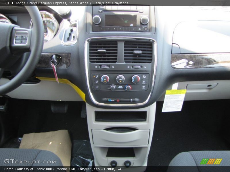 Stone White / Black/Light Graystone 2011 Dodge Grand Caravan Express