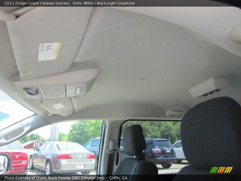 Stone White / Black/Light Graystone 2011 Dodge Grand Caravan Express