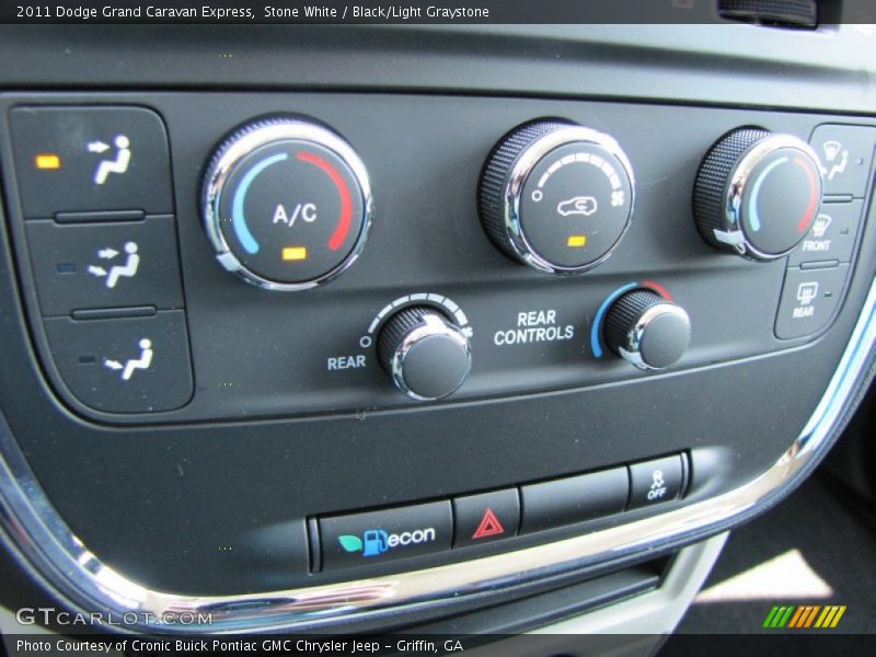 Stone White / Black/Light Graystone 2011 Dodge Grand Caravan Express