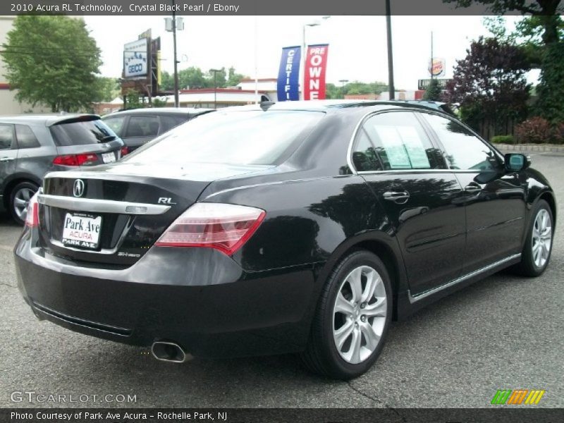 Crystal Black Pearl / Ebony 2010 Acura RL Technology