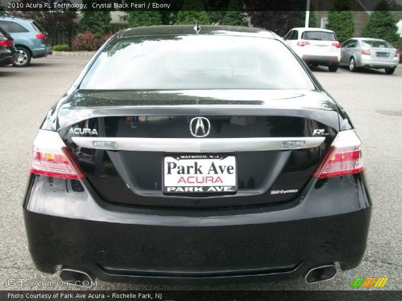 Crystal Black Pearl / Ebony 2010 Acura RL Technology
