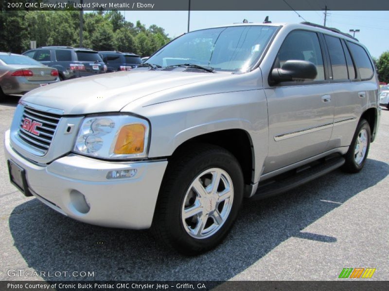 Liquid Silver Metallic / Ebony 2007 GMC Envoy SLT