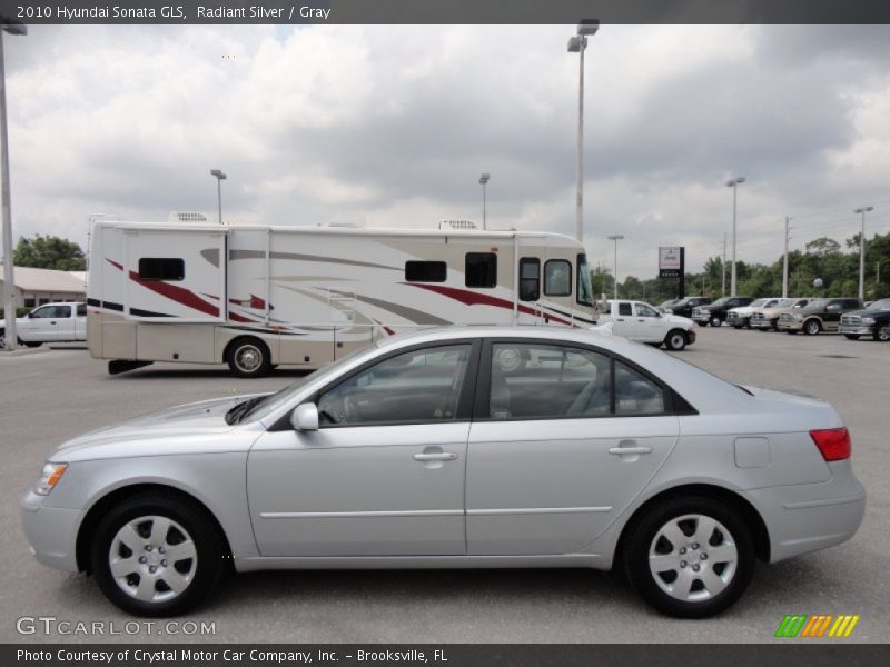 Radiant Silver / Gray 2010 Hyundai Sonata GLS