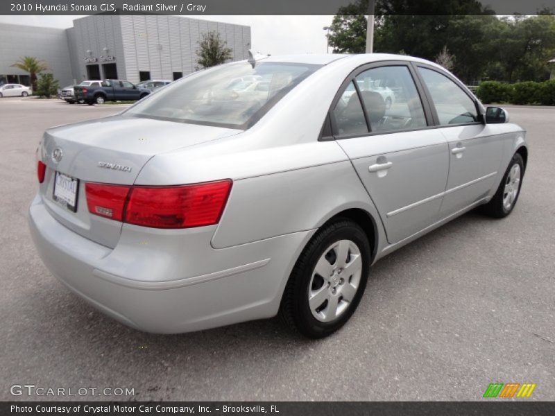 Radiant Silver / Gray 2010 Hyundai Sonata GLS