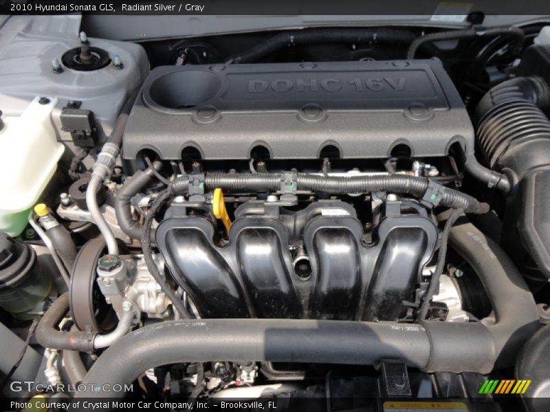 Radiant Silver / Gray 2010 Hyundai Sonata GLS