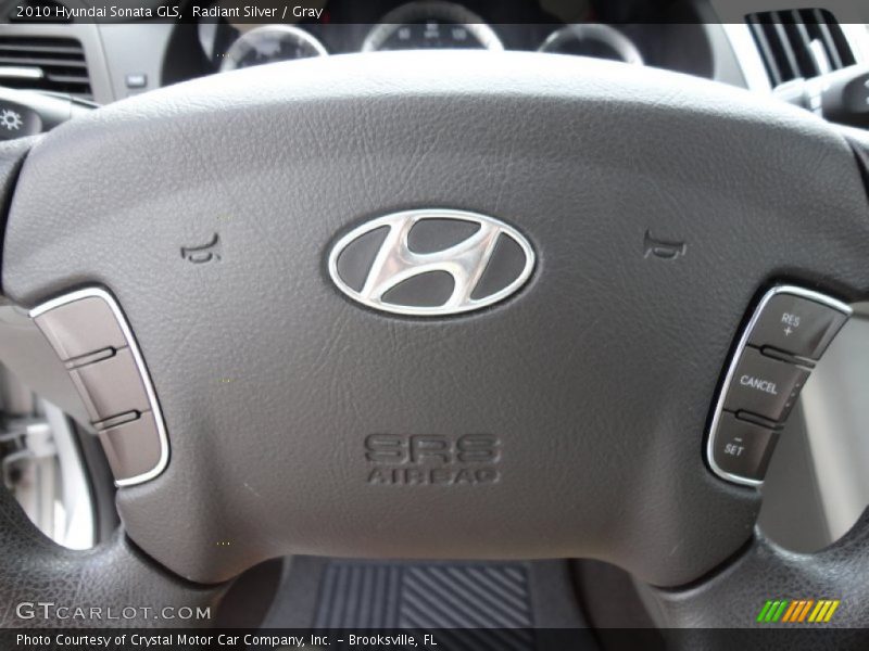 Radiant Silver / Gray 2010 Hyundai Sonata GLS
