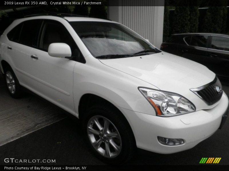 Crystal White Mica / Parchment 2009 Lexus RX 350 AWD