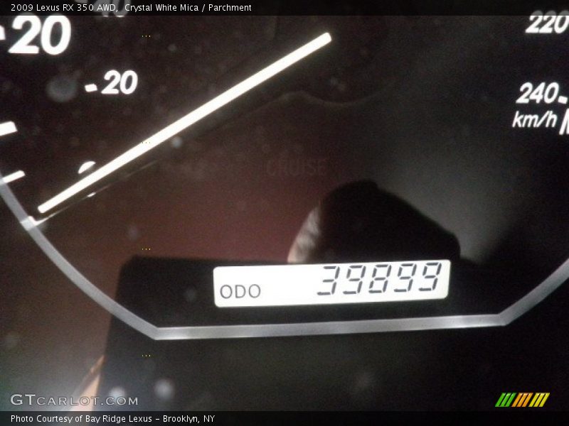 Crystal White Mica / Parchment 2009 Lexus RX 350 AWD