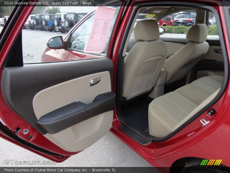 Apple Red Pearl / Beige 2010 Hyundai Elantra GLS