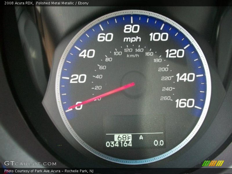 Polished Metal Metallic / Ebony 2008 Acura RDX