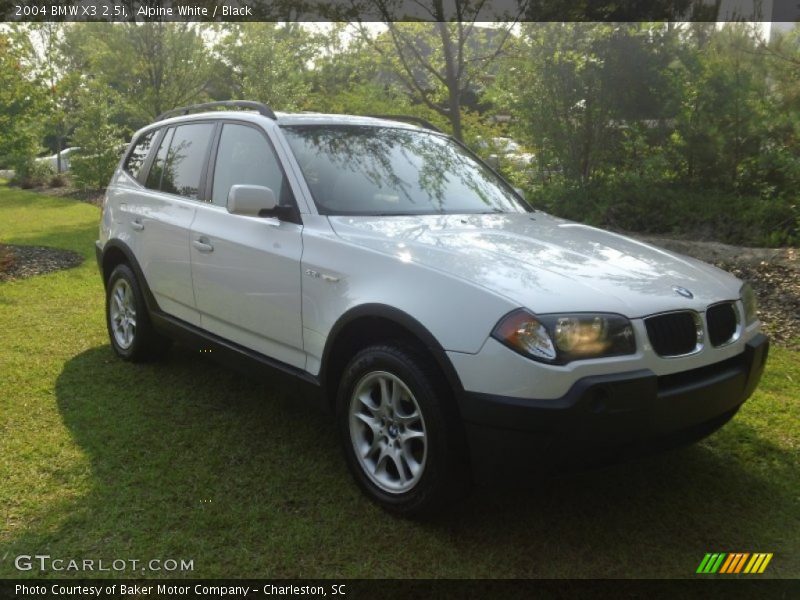 Alpine White / Black 2004 BMW X3 2.5i