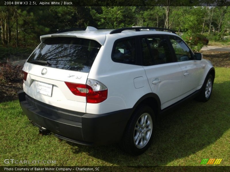 Alpine White / Black 2004 BMW X3 2.5i