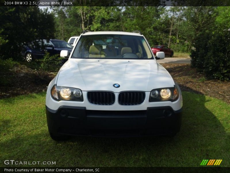 Alpine White / Black 2004 BMW X3 2.5i