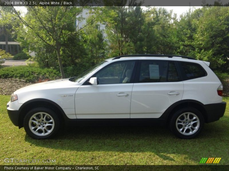 Alpine White / Black 2004 BMW X3 2.5i