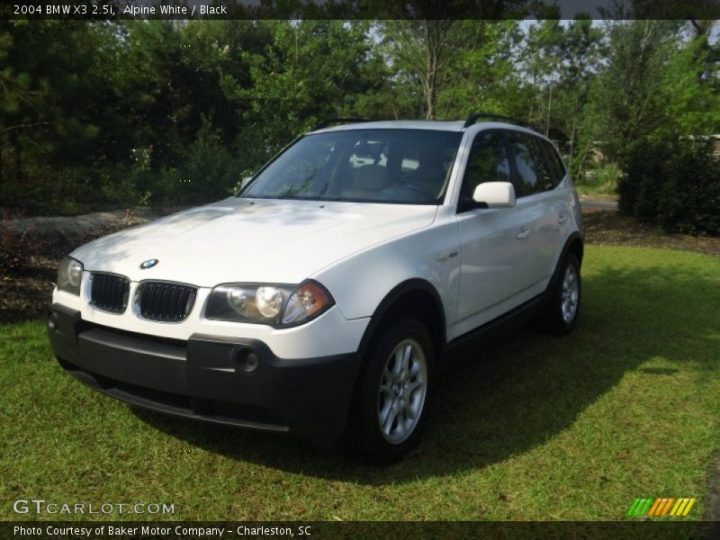 Alpine White / Black 2004 BMW X3 2.5i