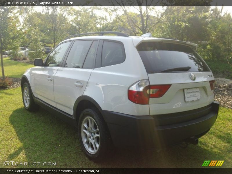 Alpine White / Black 2004 BMW X3 2.5i