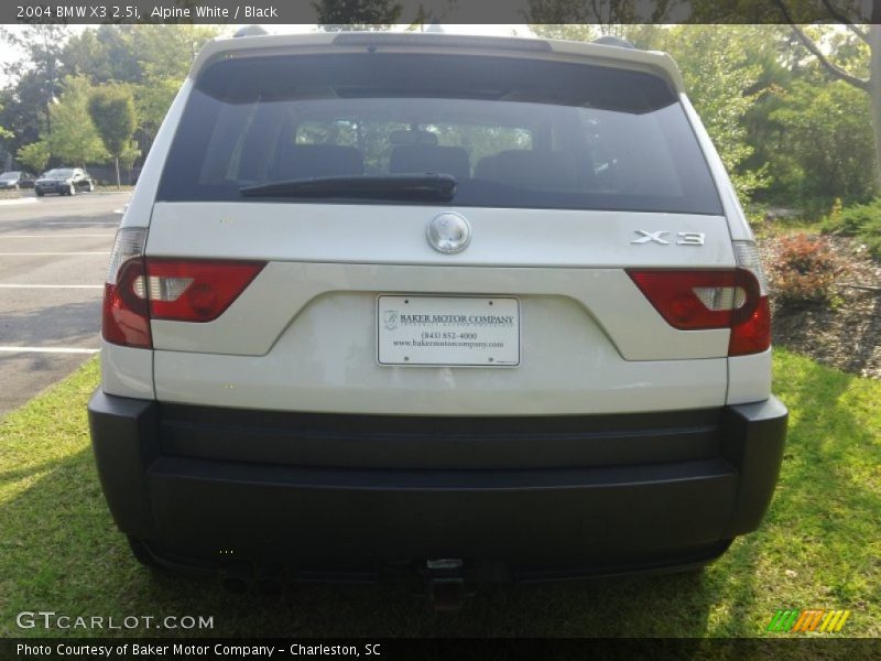 Alpine White / Black 2004 BMW X3 2.5i
