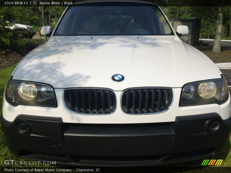 Alpine White / Black 2004 BMW X3 2.5i