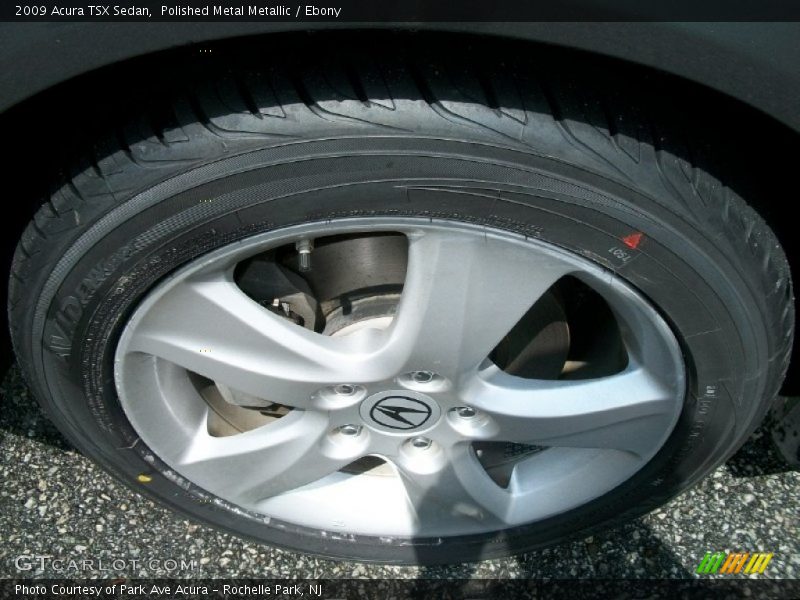 Polished Metal Metallic / Ebony 2009 Acura TSX Sedan